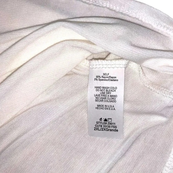 Zenobia Born To Ride White Short Sleeve Shirt Motorcycle NWOT - Picture 7 of 8